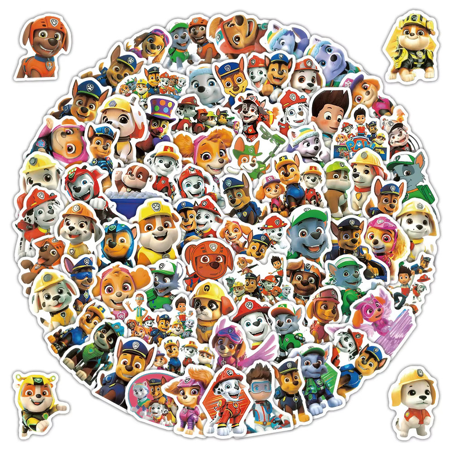 80 Stück Paw Patrol Aufkleber Set in Multicolour für Laptop, Koffer und Kühlschrank - Bild 2