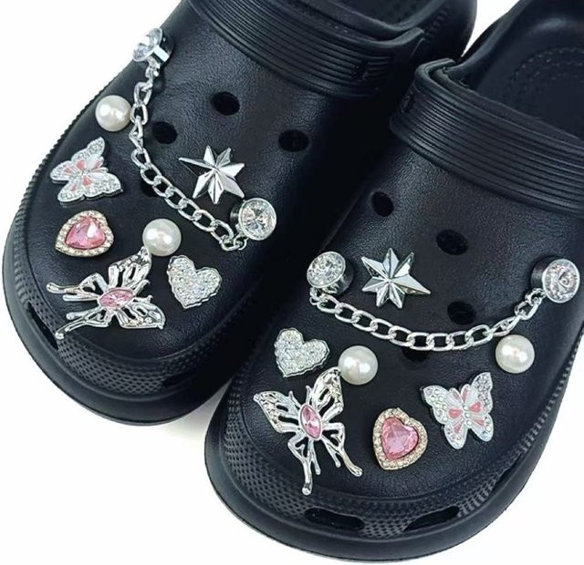 FHLDING Schuh-Charm-Set, silber, Diamant, 16-teilig - Bild 1