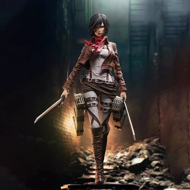 Bandai Attack On Titan Mikasa Actionfigur, 30cm, Einzelfigur - Bild 1