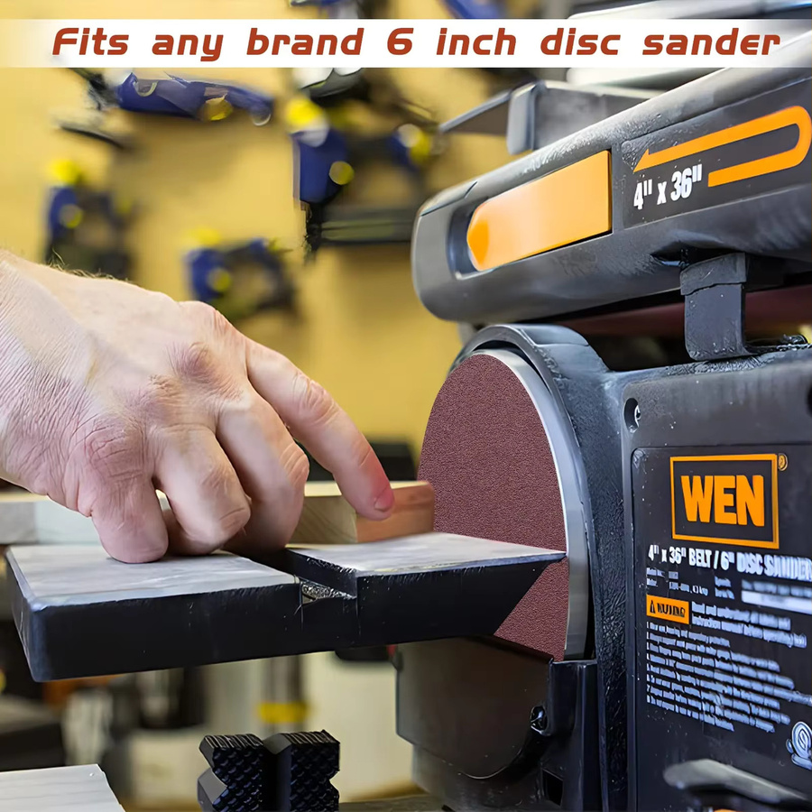 Vibratite PSA Schleifscheiben 6 Zoll für Exzenterschleifer, Aluminiumoxid, Körnung 40-2000, Braun, für Holz und Metall - Bild 5