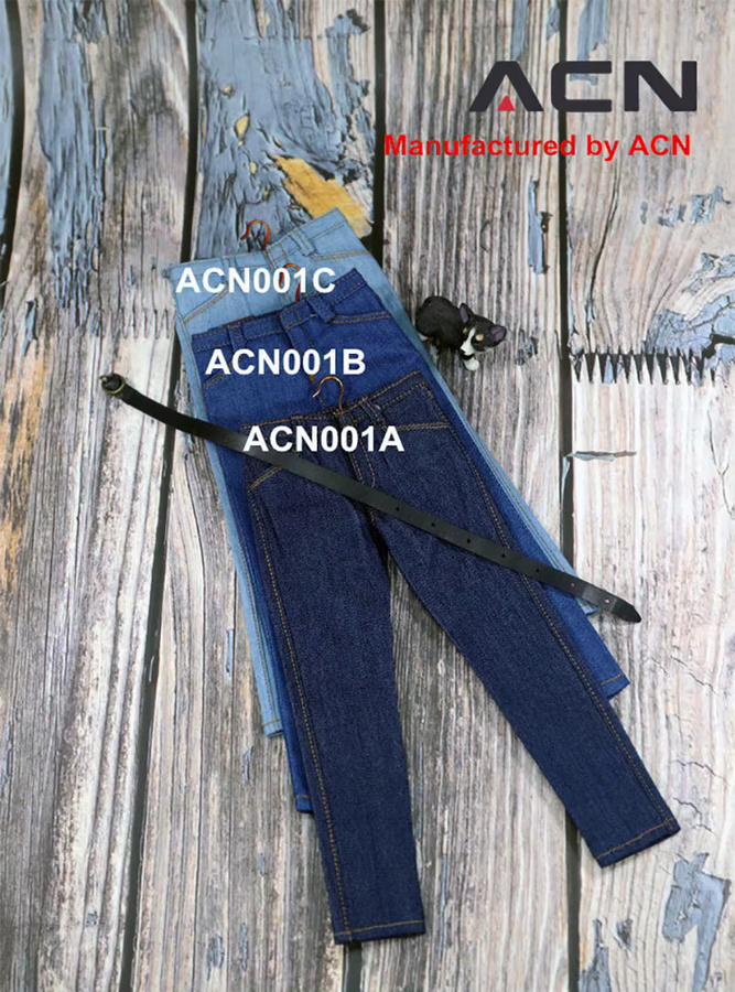 ACNTOYS ACN001 Männliche Dünne Jeans Hosen, Zubehör, Blau - Bild 2