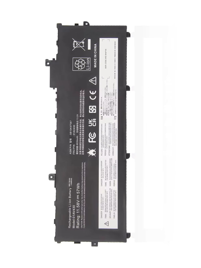 Oyomba Laptop-Akku Ersatz für Lenovo ThinkPad, Schwarz, 11,58 V - Bild 5