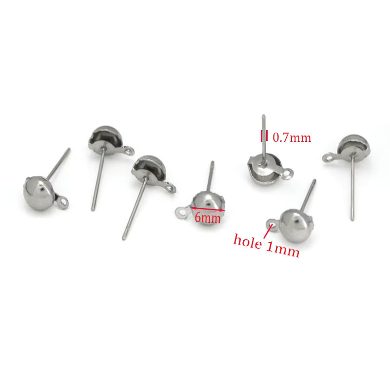 SUMOORL Ohrstecker Edelstahl, Silber, Damen - Bild 1