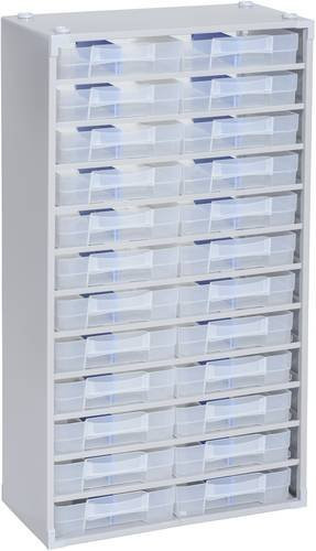 Allit Kleinteilmagazin VarioPlus ProM 57/48 in Silber, B: 30,0 cm, H: 56,5 cm, T: 14,0 cm - Bild 1