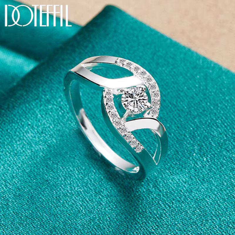 DOTEFFIL Ring, Kristall, Silber, Damen - Bild 3