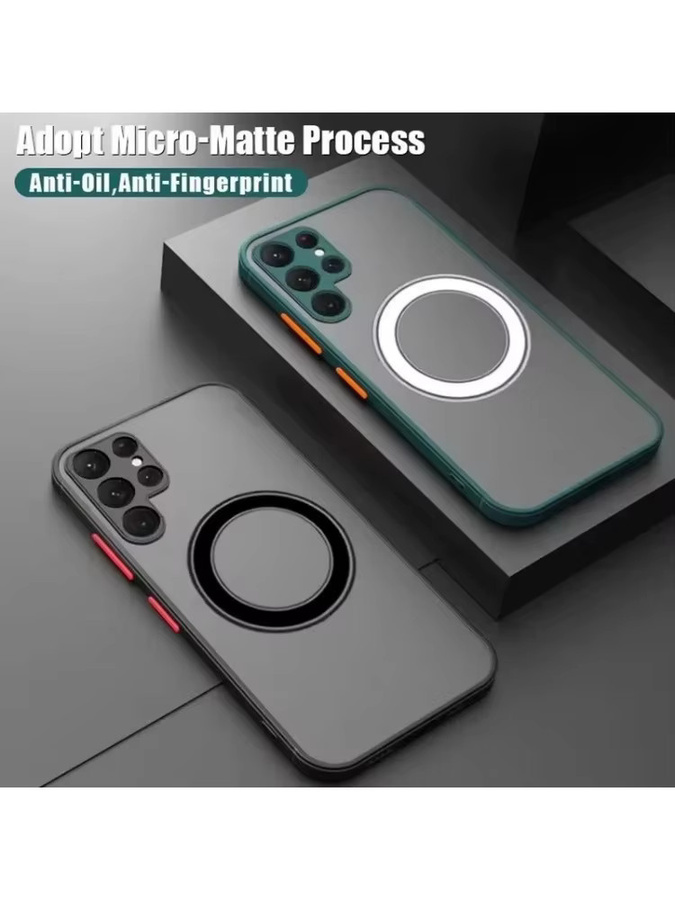 MagSafe Schutzhülle für Samsung Galaxy S26 S25 S24 S23 S22 S21FE S20 Note20 Ultra Note 10 Plus in Grün mit magnetischem kabellosem Laden - Bild 5