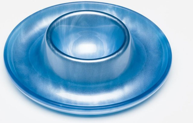 G.F. Heim Söhne Eierbecher aus Acrylglas in Blau mit Perlmutt-Optik - Bild 1