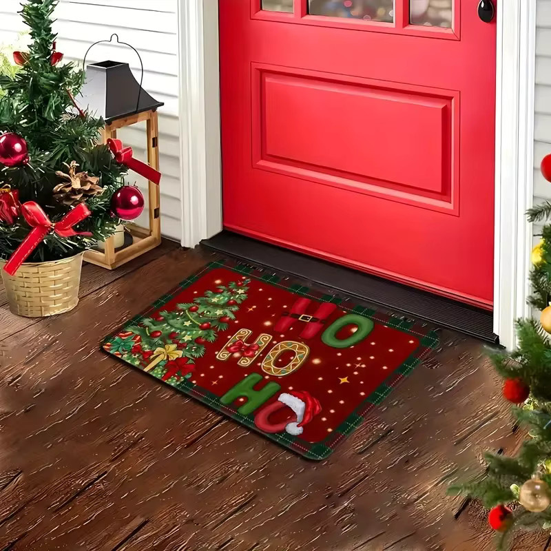 VIKAMA Weihnachtsteppich als weiche und rutschfeste Bodendekoration für Badezimmer und Eingangsbereiche - Bild 5