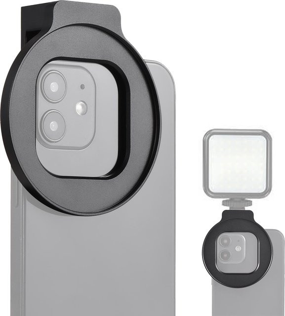 Andoer Metall Objektivfilter Clip mit 67mm Gewinde und Kaltgewindeschuh in Schwarz - Bild 1