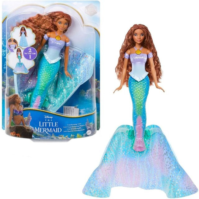 Mattel Disney Die Kleine Meerjungfrau Arielle mit Verwandlungsfunktion ab 3 Jahren - Bild 1