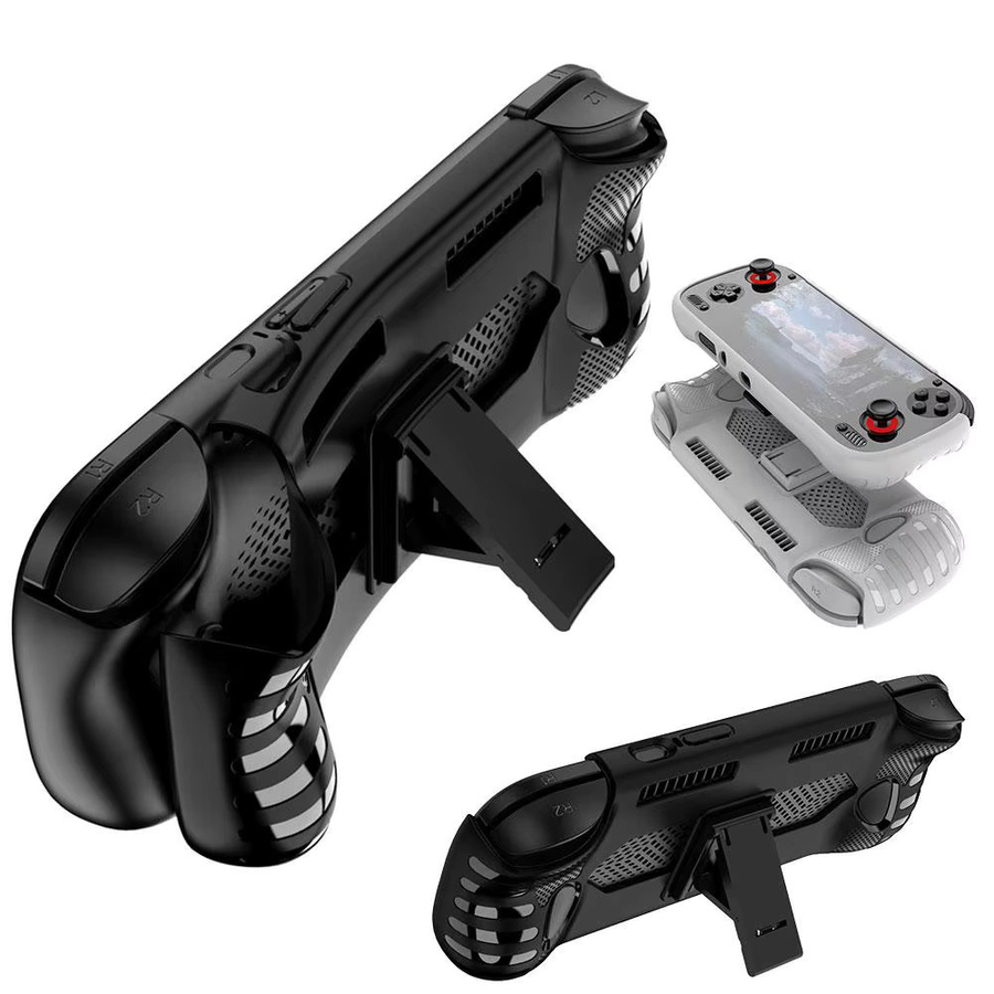 Rutschfeste AYN Odin 3 TPU-Schutzhülle mit ergonomischem Griff in Schwarz - Bild 4