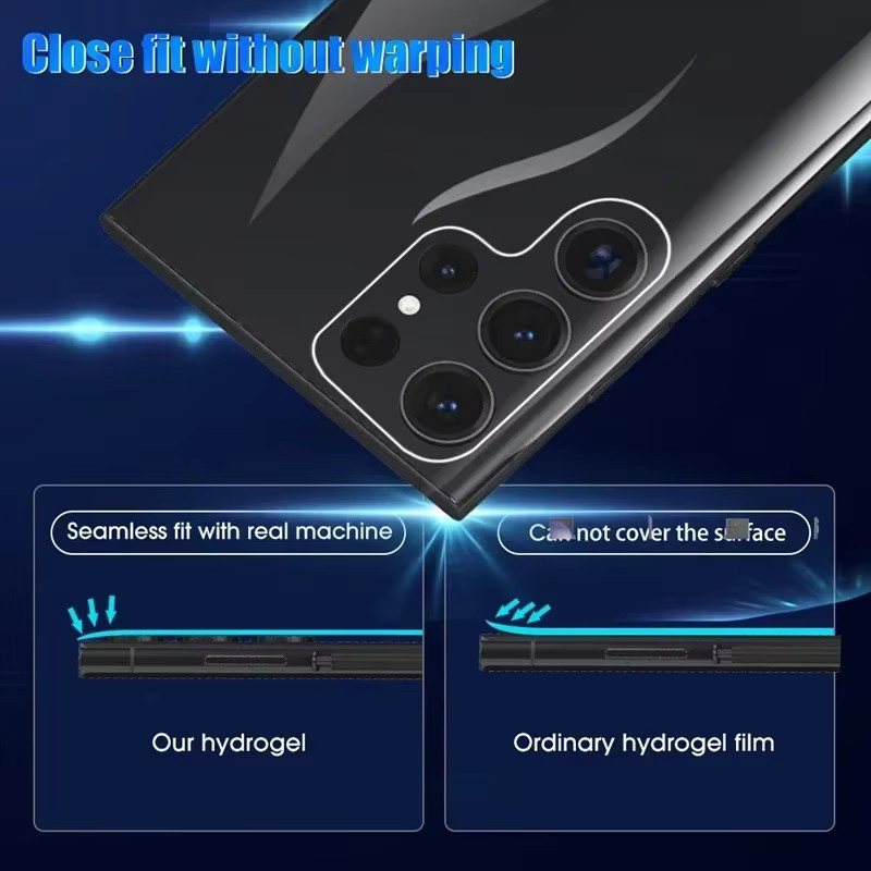 HD Weiche Hydrogel-Folie für Samsung Galaxy S26 S25 S24 S23 S22 S21 S20 Ultra FE Note 20 Rückseite Transparent - Bild 2