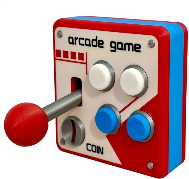 Retro-Arcade-Joystick-Wandschalter in Multicolour für deine Raumdekoration - Bild 1
