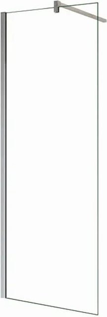Duschparadies Walk-in Duschwand aus Nano-Glas mit Easy-Clean-Beschichtung, Farbe Transparent, B/H: 50 x 200 cm, Glasstärke 8 mm, Hochglanz Verchromt - Bild 1