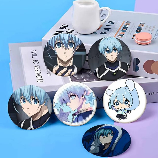 bilibili Brosche, Emaille-Pin, Cartoon-Stil, rund - Bild 1