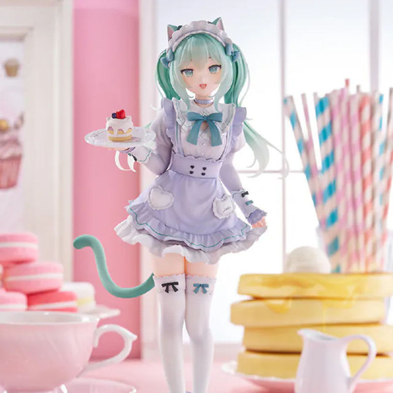 Bandai Hatsune Miku Nachoneko Actionfigur aus Kunststoff in Lila, 19 cm Höhe - Bild 1