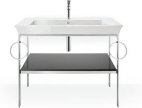 Duravit Waschtisch-Konsole White Tulip in White, bodenstehend, B: 98,4 cm, T: 45,0 cm, H: 76,0 cm - Bild 1