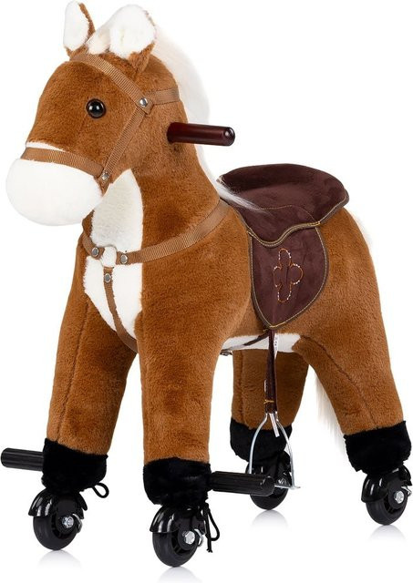 Chipolino Tiere Rutscher Rollpferd Plüsch braun - Bild 1