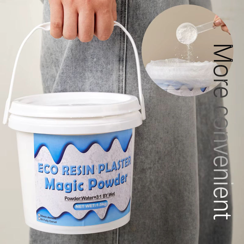 Hochdichtes DIY Gipspulver und Zement in Weiß für Handwerk und Ton-Gießen, 500 g - Bild 3