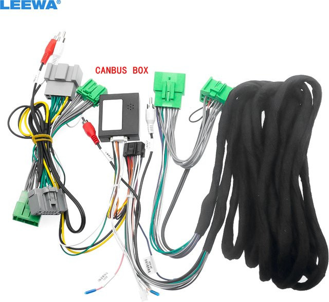LEEWA 16-poliger Netzkabel-Kabelbaum-Adapter mit Canbus für Volvo S40 C30 C70 2006–2012 zur Installation der Kopfeneinheit CA7791 - Bild 1