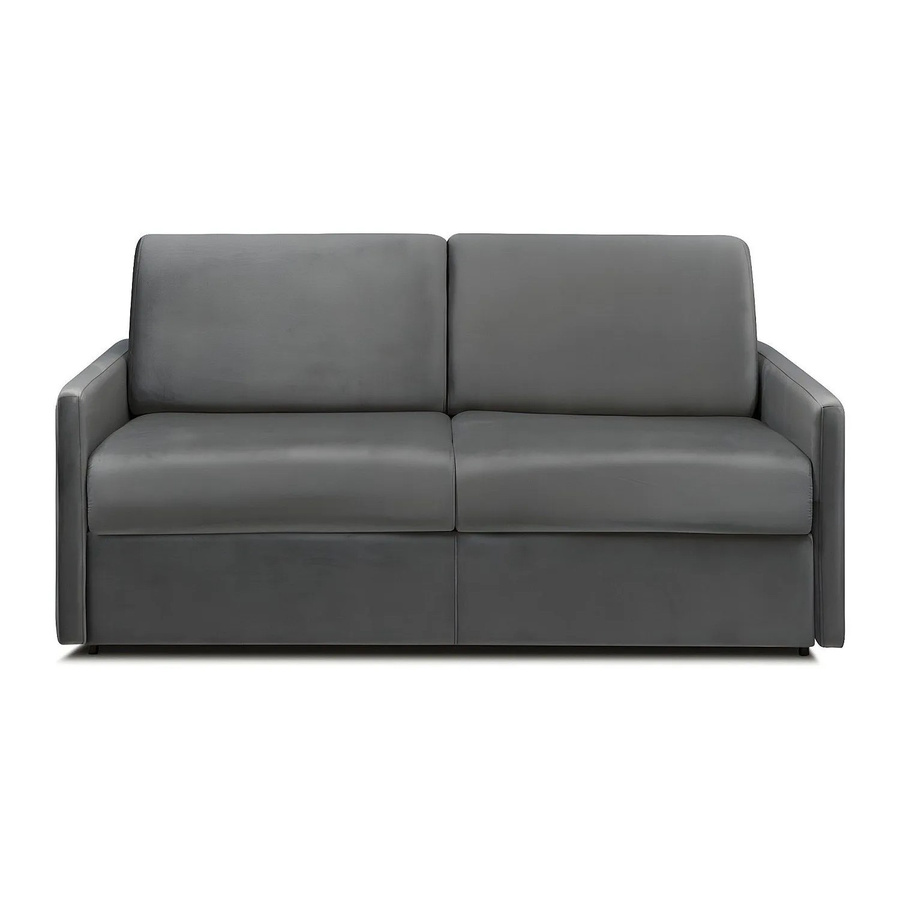 Vente-unique Schlafsofa Calife in Anthrazitgrau mit Samtbezug und Schaumstoffpolsterung, Breite: 170 cm - Bild 2