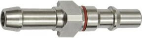 Riegler Einstecktülle NW 6, ISO 6150 C, Tülle LW 6, Edelstahl, rot/silber - Bild 1