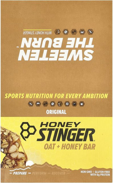 Honey Stinger Hafer + Honig Riegel Original 12 x 42 g - Bild 1