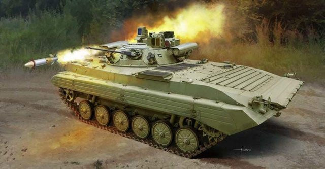 Trumpeter Russian BMP-2MA Berezhok Turret, Fahrzeuge, Grün - Bild 1