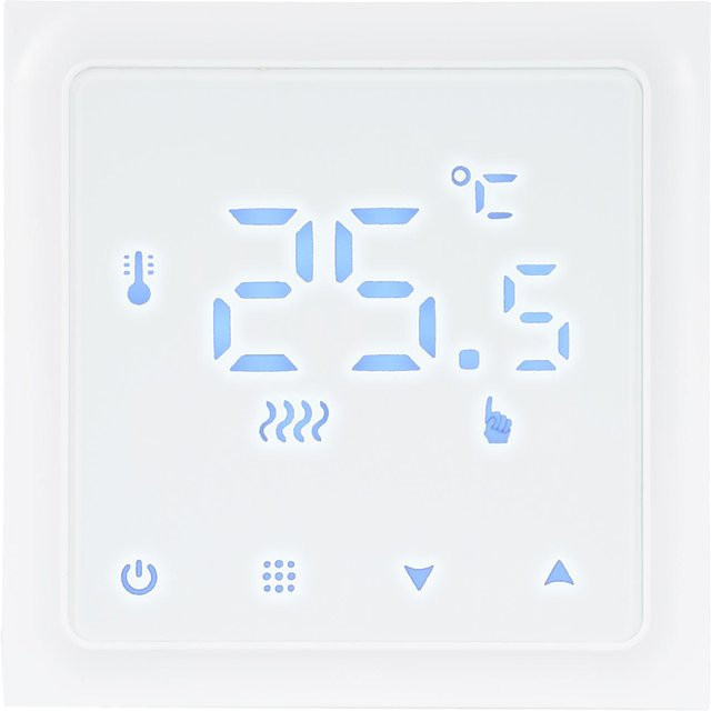 Kkmoon HY610WIFI Smartes Heizungsthermostat mit digitalem Display und App-Steuerung, weißer digitaler Temperaturregler für Gas-Boiler - Bild 1