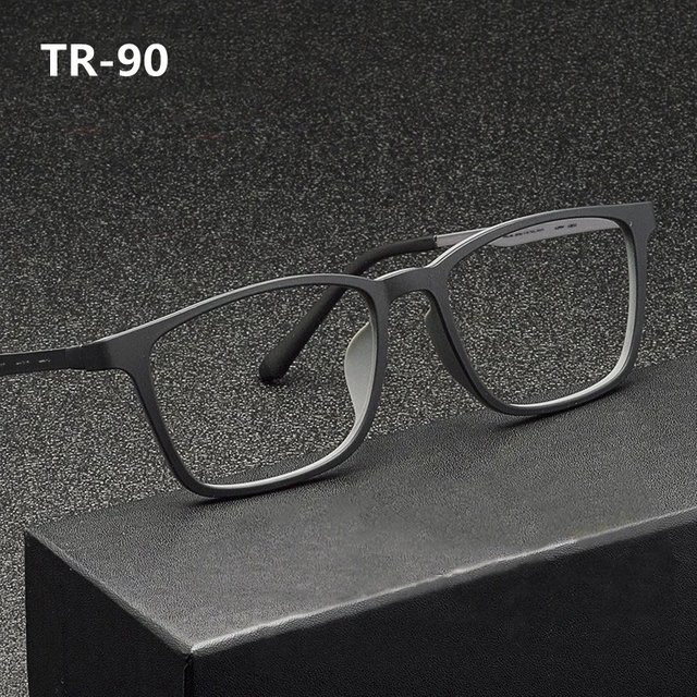 ONEVAN Lesebrille, Herren, Vollrand, rechteckig, schwarz, TR90 - Bild 1