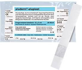 aluderm aluplast Nachfüllset Typ 4 für Pflasterspender mit Fingerverbänden, 20 Stück, Weiß - Bild 1