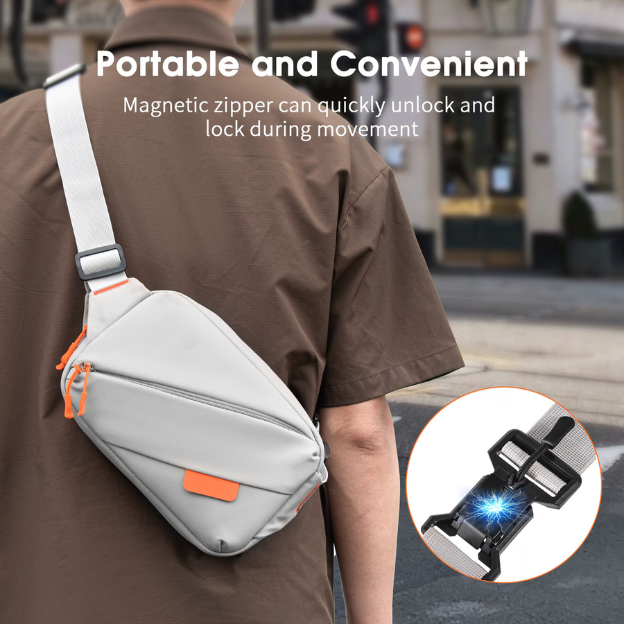 STARTRC VCR Kamera Umhängetasche in Grau für DJI Action 5 Pro, Insta360 Ace Pro 2, Go3s und GoPro Pocket 4/3 - Bild 4