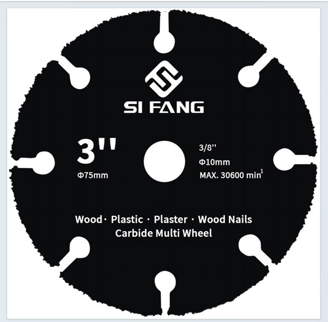 SIFANG Hartmetall-Sägeblatt als Mini-Trennscheibe und Diamantschleifer für Metall, Holz und Kunststoff, Durchmesser: 75 mm - Bild 1