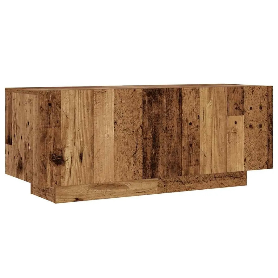 vidaXL TV-Schrank in Altholz-Optik aus Holzwerkstoff, Farbe: Braun, B/T/H: 100 x 35 x 40 cm - Bild 2