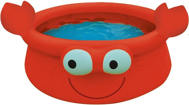 Wehncke Quick Up Pool Krabbe, aufblasbarer Pool in Rot, B/T/H: 175 x 175 x 62 cm - Bild 1