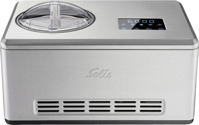 Solis Gelateria Pro Touch 3-in-1 8506 Eismaschine aus Edelstahl in Silber mit digitalem Display und Timer - Bild 1