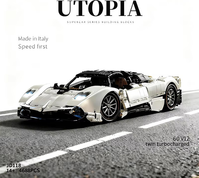 Utopia Auto Luxusauto, Klemmbausteine, 4688 Teile, ab 14 Jahren - Bild 1