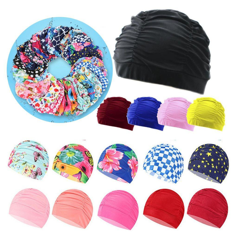 XZdingchen Elastische Nylon Badekappe als Turban zum Schutz der Ohren und Haare beim Baden und im Pool - Bild 5