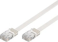 Goobay Cat5e Patchkabel RJ-45 auf RJ-45 Ethernet LAN Kabel in Weiß, Länge: 1,5 m - Bild 1