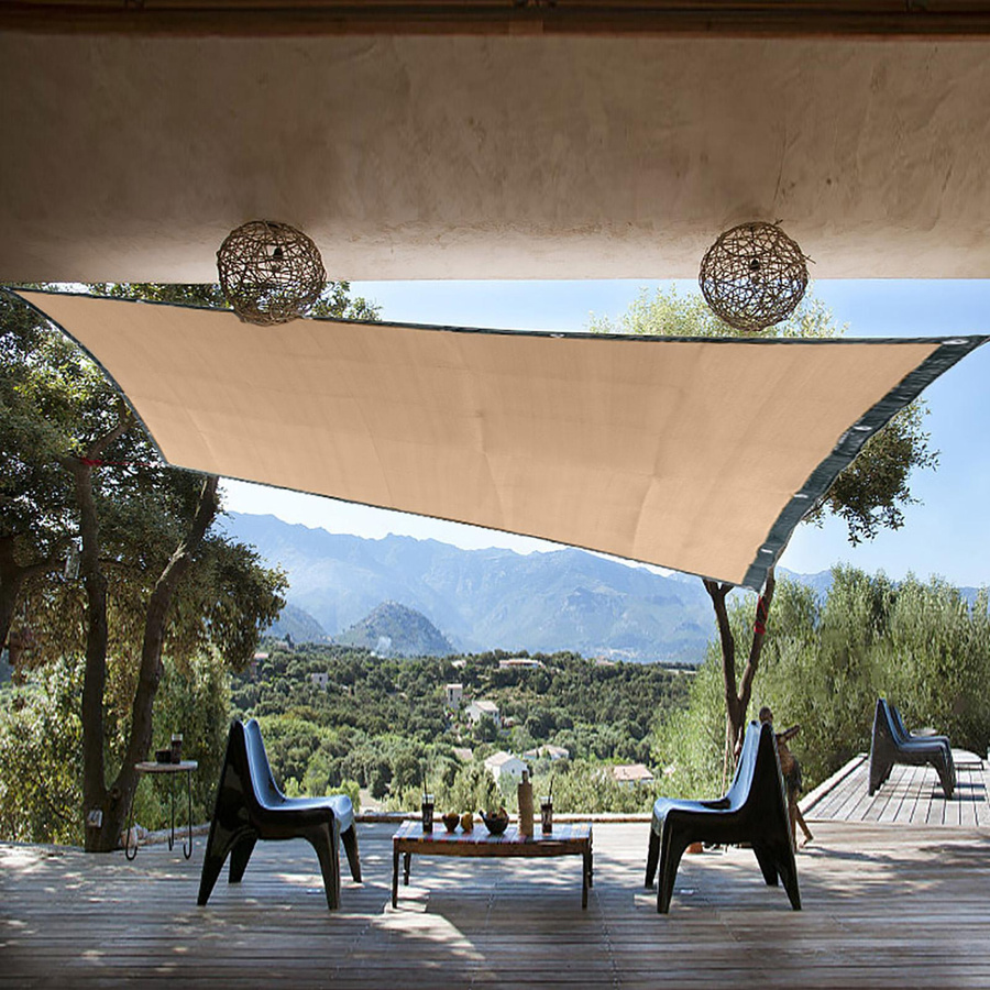 CosyHome Sonnenschutznetz aus HDPE für Garten und Balkon, B/B: 2 x 2 m - Bild 3
