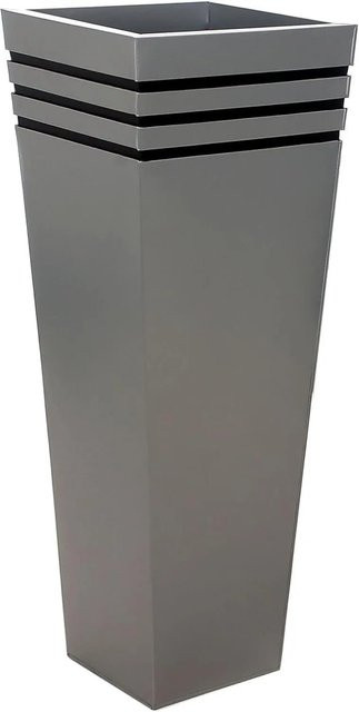 Vivanno Pflanzkübel New Classic Silber B/T/H: 40 x 40 x 105 cm - Bild 1