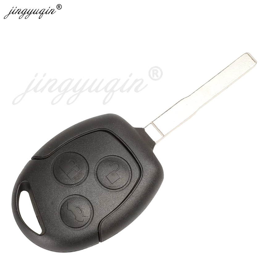 Jingyuqin 433MHz 4D60 4D63 Auto Fernbedienung Schlüssel für Ford Focus Mondeo Transit Fiesta B/C/S-Max Fusion Galaxy in Schwarz - Bild 3