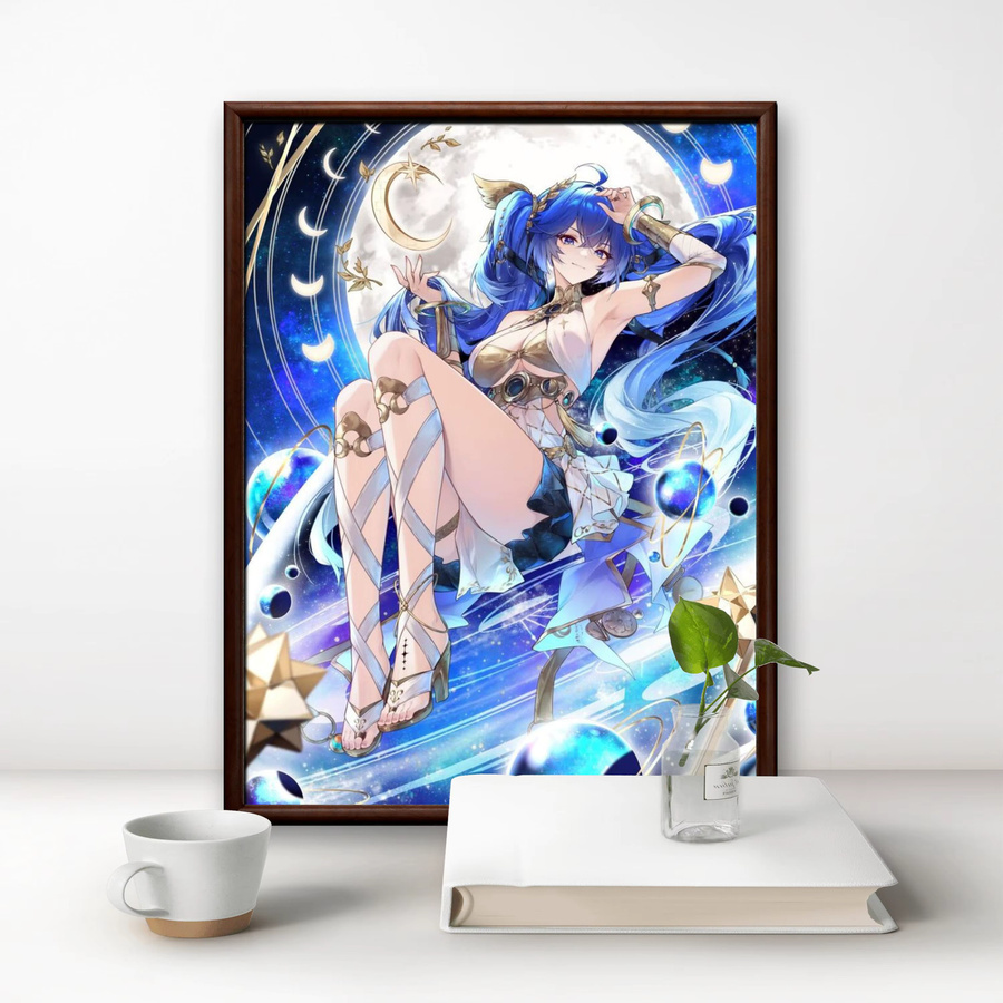 Chisa Cartethyia Yuno Wuthering Waves 5D Diamantmalerei als handgemachtes Kunsthandwerk zur Heimdekoration in Multicolour, Durchmesser: 30 cm - Bild 2