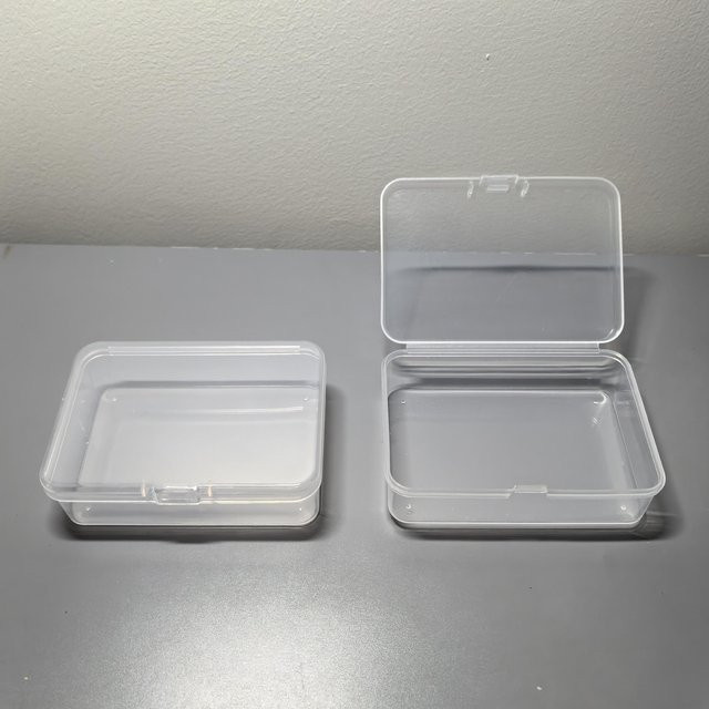 Multifunktionale Aufbewahrungsbox von ouyaohong aus transparentem Kunststoff in Grau mit Griffen für Schmuck und Zubehör - Bild 1