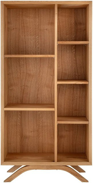 Regal Las Vegas aus massiver Wildeiche in Braun, Wandmontage, Modernes Design - Bild 1