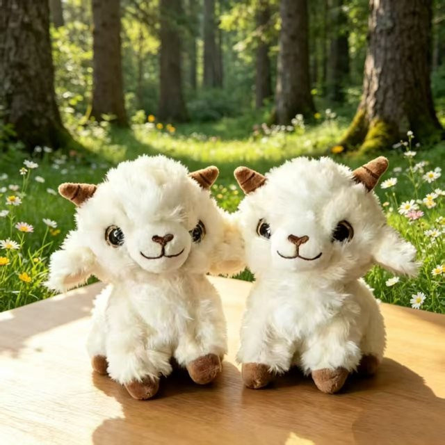 PP-Baumwoll-Plüsch-Lamm-Puppe, Plüsch-Anhänger, Paar-Schlüsselanhänger - Bild 1