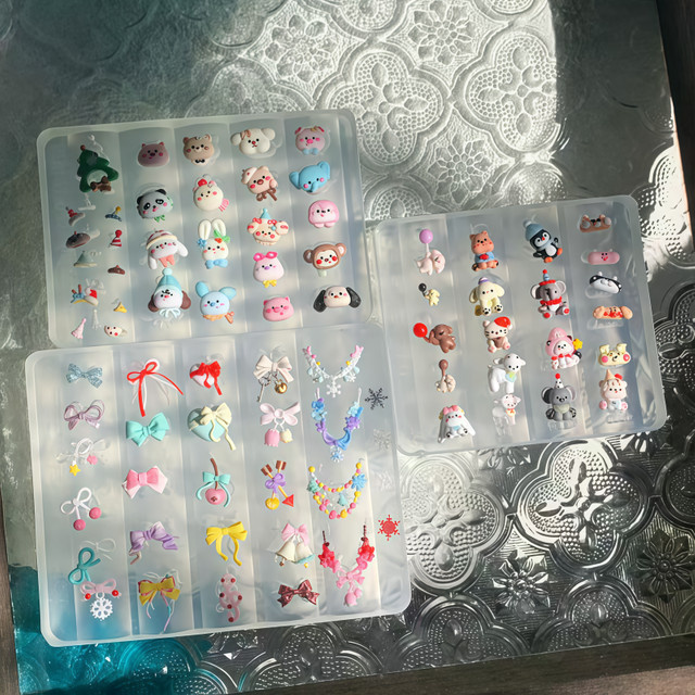 DIY Silikonform für Nagelkunst, 3D transparente Formen, Unisex - Bild 1