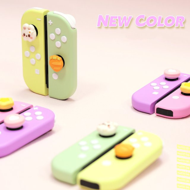 Ersatz Gehäuse Shell für Nintendo Switch OLED Joy-Con Controller mit SL und SR Tasten in Grün Multicolour - Bild 1