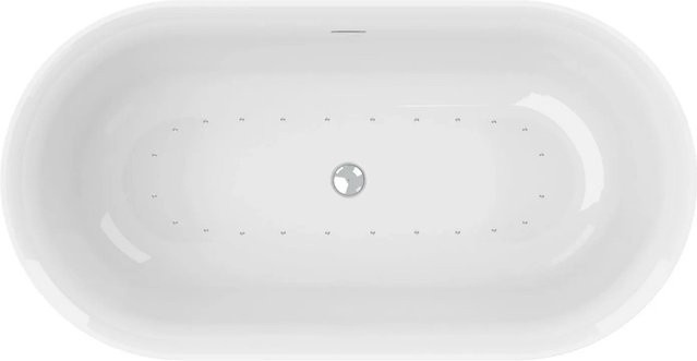 Ottofond Whirlpool Mince Freistehend mit Silent-System in Weiß B: 155 cm, T: 80 cm - Bild 1