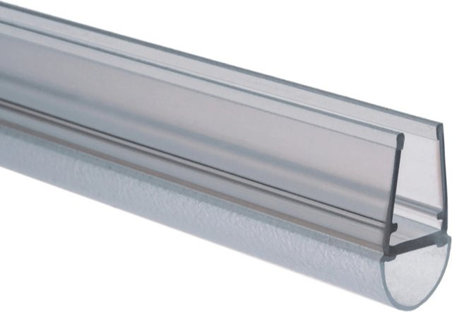 Schulte Streifdichtung für Duschabtrennung und Badewannenaufsätze aus PVC, transparent, für 4 - 5 mm Glas, Länge: 100 cm - Bild 1